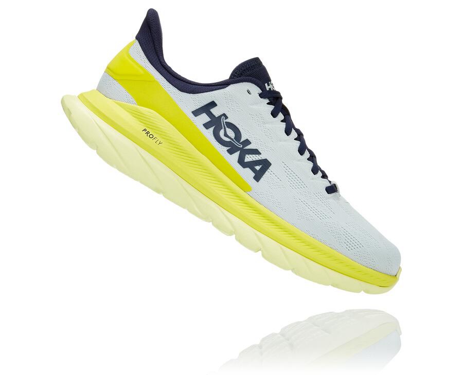 Tenis Hoka One One Hombre Blancos - Mach 4 - AZEJ16427